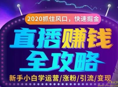 直播赚钱攻略，教你涨粉引流带货变现，轻松月入10万+