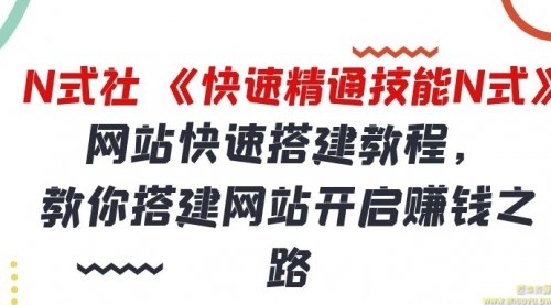 倪尔昂快速精通技能N式之01：网站快速搭建教程，手把手教你搭建网站开启赚钱之路